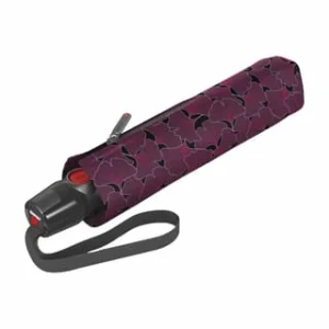 Knirps Taschenschrim, Kompakt, Automatik, Ginko, Für Damen Und Herren Bordeaux 6