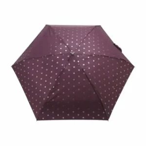 Pierre Cardin Regenschirm, Einfarbig, Gepunktet, Für Damen METALLIC DOTS PLUM 7