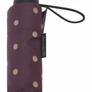 Pierre Cardin Regenschirm, Einfarbig, Gepunktet, Für Damen METALLIC DOTS PLUM 9